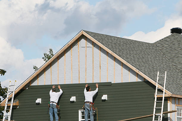 Professional Siding Installation technician working in Riverside, NJ